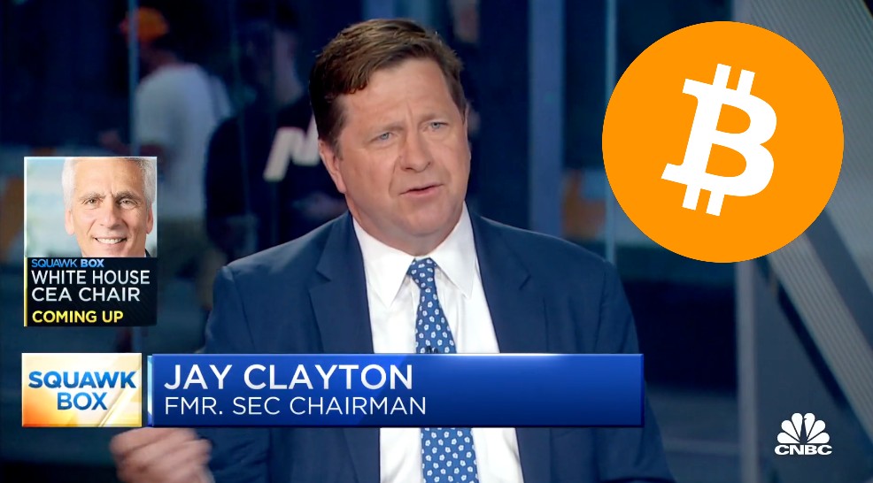BitcoinMagazine's tweet photo. NEW - Former SEC Chairman: It's "remarkable" that big institutions like BlackRock want to put their reputations behind #Bitcoin https://t.co/hiVG8Z3DFR