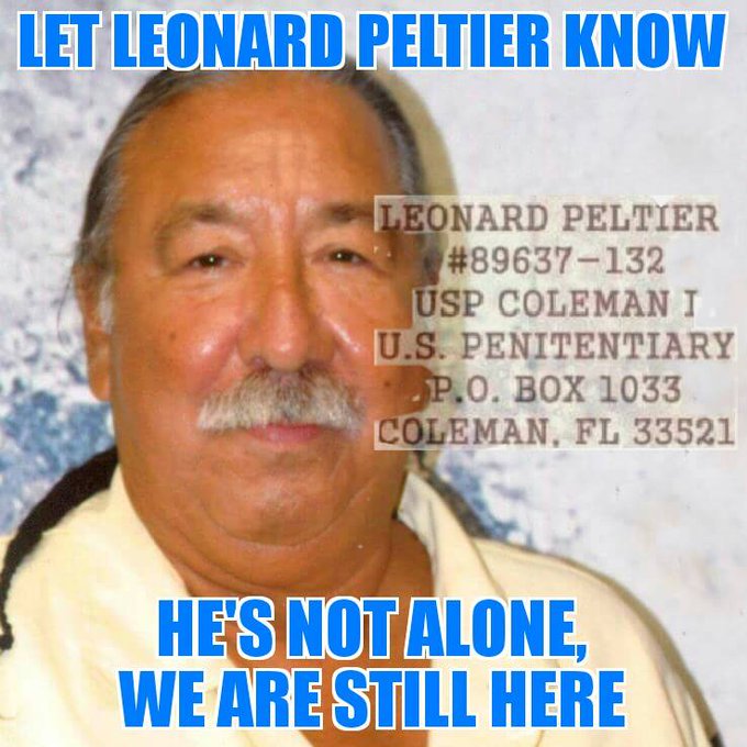 AmericanIndian8's tweet photo. Let him know he's not forgotten
White envelope,paper &amp; black ink only please
They are now photocopying all letters He never gets original letter
#FreeLeonardPeltier @POTUS 
@VP @SecDebHaaland 
@WHCOS @PressSec 
#INDIGENOUS #TAIRP https://t.co/8ldFHMegsT