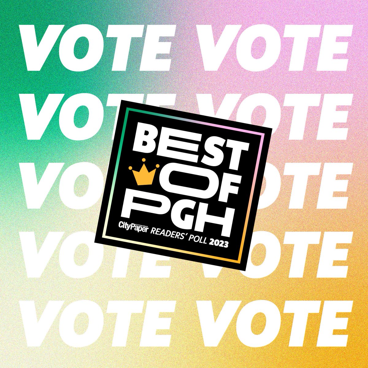 It's time to see if your favorites are really the cream of the crop, because voting is now OPEN for Best of PGH! 

pghcitypaper.com/best-of/2023/i…