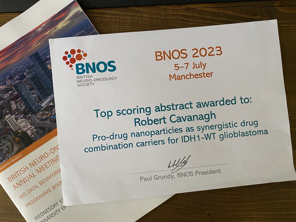 A fantastic conference @BNOSofficial , thank you for the opportunity to present my research and for the top scoring abstract award! #BNOS23 @CBTRC1