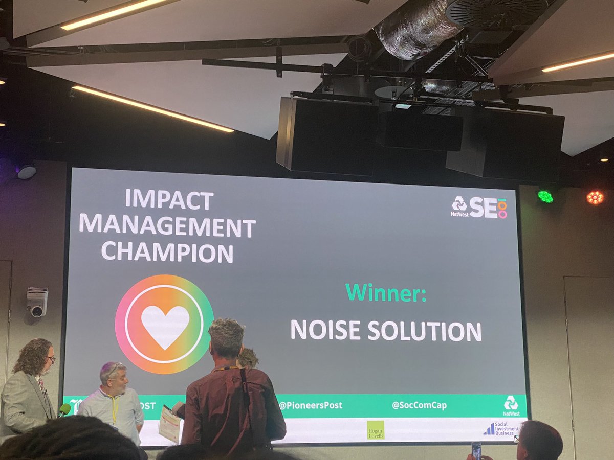 Congrats <a href="/PioneersPost/">Pioneers Post</a> Impact Champion winner 2023 @NoiseSolutionuk