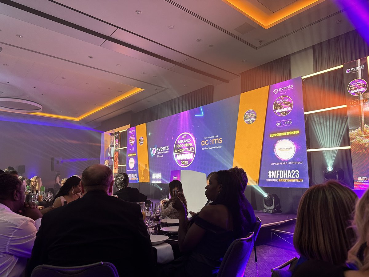 TonyElv's tweet photo. Good luck to all the nominees tonight! #MFDHA23 supporting @AcornsHospice and recognising our #HeroesOfHospitality 👏 https://t.co/WQLaKyqtRN