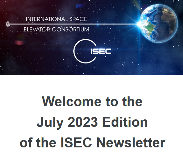 ISECdotORG's tweet photo. Our July-2023 #SpaceElevator newsletter has us being called 'boffins' + @SpaceElevPete on 'Revolutionary Phrases' + #ISEC2023 registration + 'Student Challenge' winners (see abstracts) + a 160 AD space travel story + @adriannixon at Farnborough + more :
https://t.co/UEqOCcBnPu https://t.co/b0W9F3Oc0G