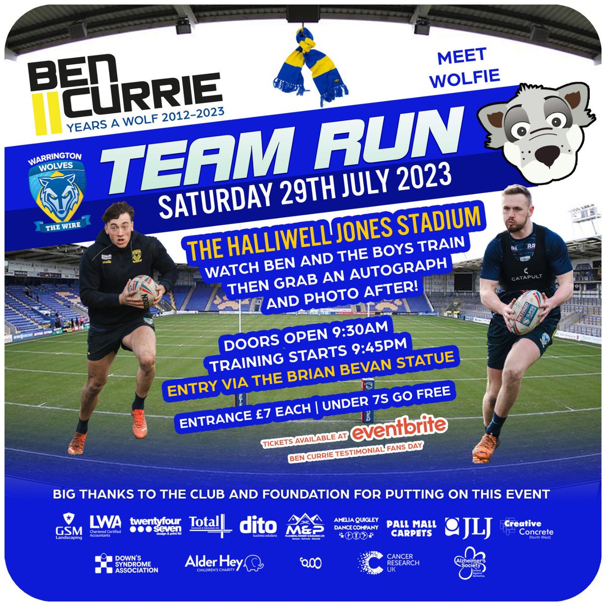 Need any summer holiday plans?? 
.
Come watch me and the lads in our final preparations Saturday 29th July at the HJ before we take on Wakefield 🏉 
. 
Grab yourself a selfie and an autograph from the lads 📸 
.
Get your ticket here ➡️ bitly.ws/EMbv