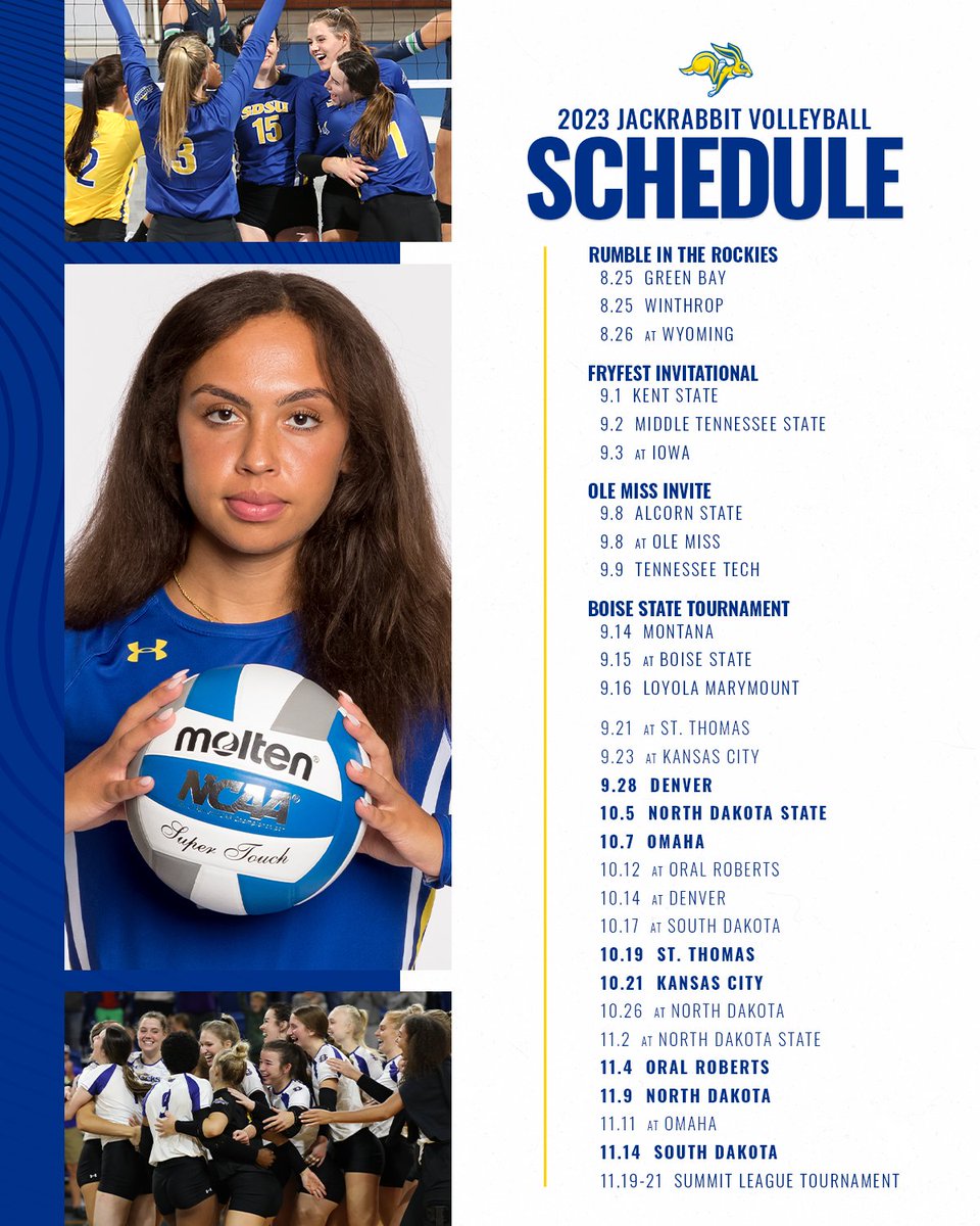 OUR SCHEDULE IS HERE! 📆 

Get these dates on your calendar ⤵️

🔗 bit.ly/447pkti | #GoJacks 🐰