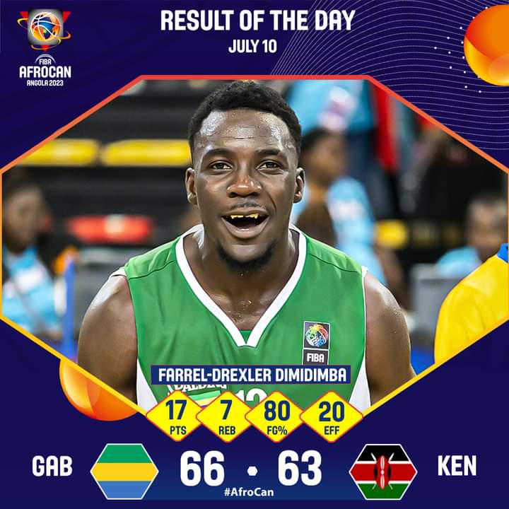 AfricaBasket (@africabasket1) on Twitter photo <a href="/FIBA/">FIBA Basketball</a> #AfroCan Game Day 3
🇬🇦 GABON WIN! 🔥
For their second outing #Gabon grab their first win defeating #Kenya by 66 to 63 🔥
MVP of the Game FARREL- DREXLER DIMDIMBA 17pts & 7 Reb
<a href="/fegabab/">Fédération Gabonaise de Basket-ball</a> <a href="/Kenyabasketball/">Kenya Basketball</a>
#eyeson #africanballerz <a href="/FIBA/">FIBA Basketball</a> #AfroCan Game Day 3
🇬🇦 GABON WIN! 🔥
For their second outing #Gabon grab their first win defeating #Kenya by 66 to 63 🔥
MVP of the Game FARREL- DREXLER DIMDIMBA 17pts & 7 Reb
<a href="/fegabab/">Fédération Gabonaise de Basket-ball</a> <a href="/Kenyabasketball/">Kenya Basketball</a>
#eyeson #africanballerz