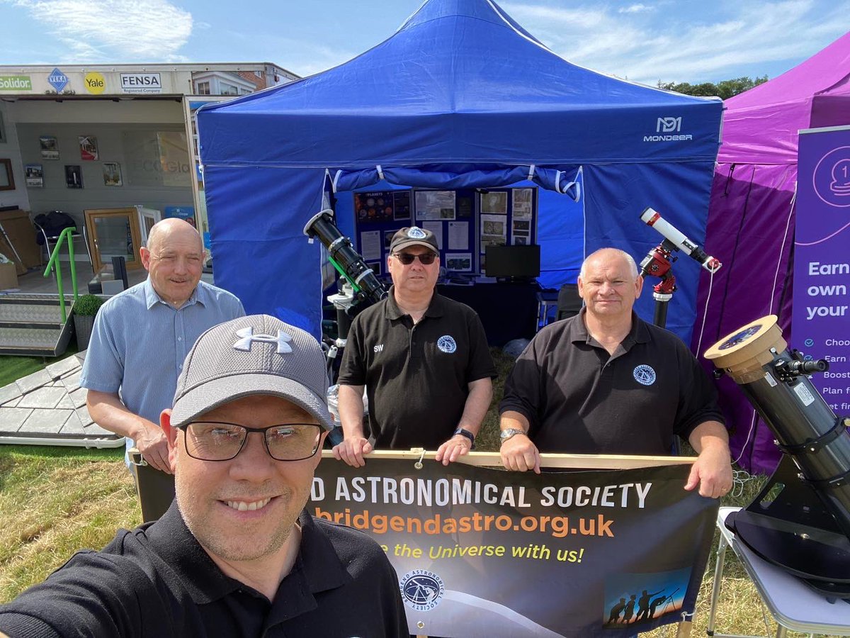 Astrobridgend's tweet photo. Patchy cloud, rain and thunder didn’t stop our fun at the Bridgend Country Show 2023! #bridgend #outreach #astronomy #sungazing #countryshow #joinus https://t.co/WVMVAhijiM
