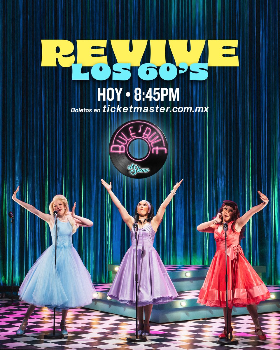 ¡Revive lo mejor de la música de los #60s en #bulebuleelshow 🎙️! 

Nos vemos todos los lunes en el @teatromilan_forolucerna a las 8:45 pm.  Busca tus accesos en taquilla o da clic aquí👉🏼 bit.ly/BuleBule-ElShow