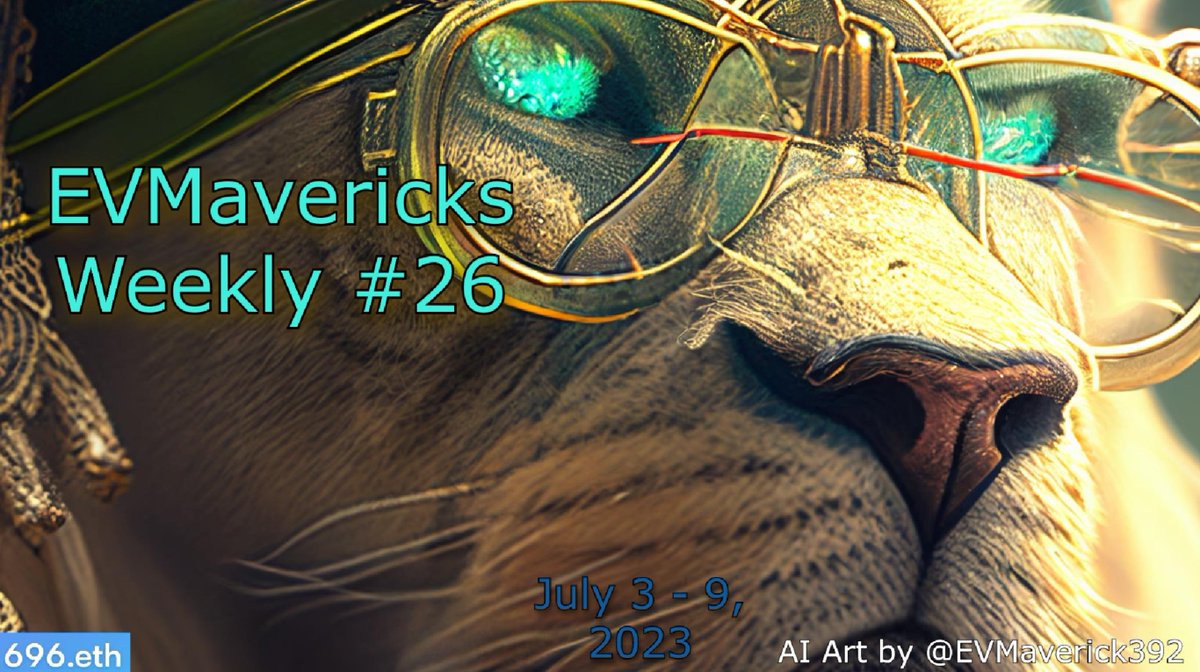 696_eth's tweet photo. 🦁Everything you need to know about the last week in EVMavericks in less than 69.6 seconds 🧵👇

1. Duck x Pop mint is now live!

https://t.co/yan24vJoYI https://t.co/7b5V9eKve8