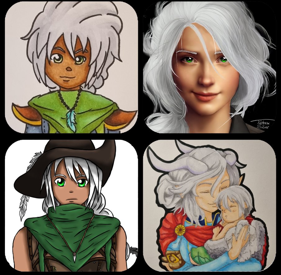 Jàsarcá Himmeltraum, mein AiM-Charakter in ihren unterschiedlichen Arten von mir gemalt zu werden 😅
Mit diesem Rasterbild nehme ich an #linaslenovocontest teil 😁
<a href="/LinaFleer/">Lina Fleer</a>