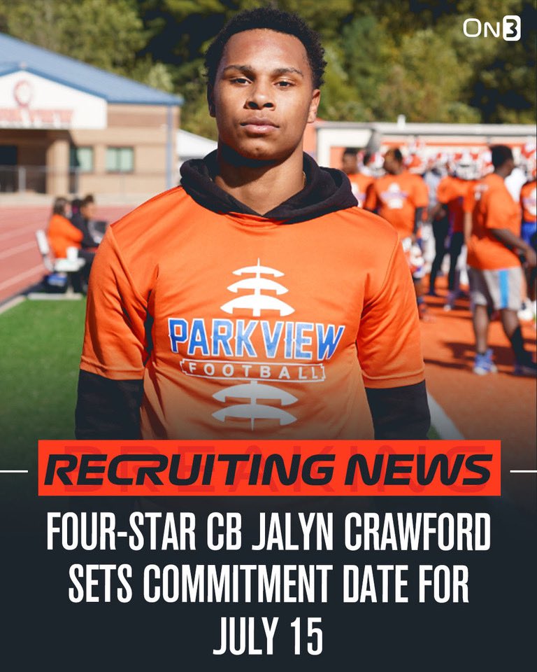 ChadSimmons on Twitter "NEW 4star CB Jalyn Crawford sets commitment