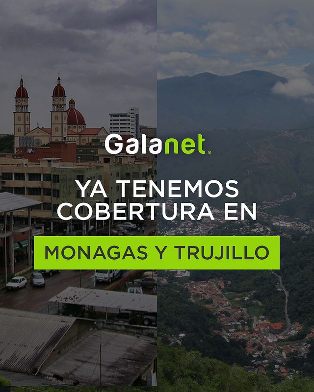 ¡La conexión más rápida llega a Trujillo y Monagas! 🚀🌐📡

En #Galanet seguimos conectando los estados del país 💫✨🇻🇪

#Monagas #Trujillo #InternetSatelital #conexión #internetempresarial #internetsatelitalvenezuela
