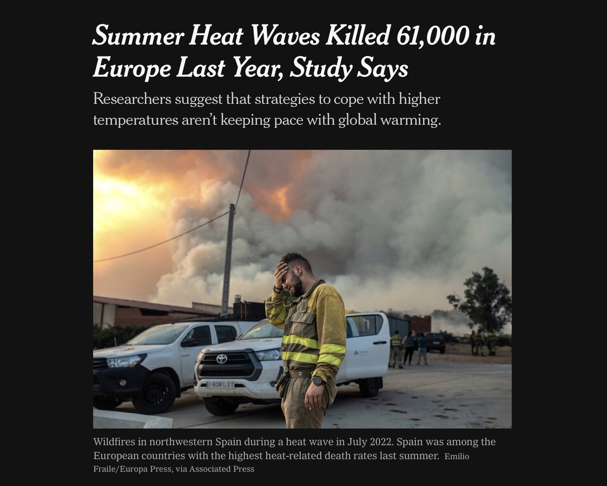 Heat waves have an impact. The very vulnerable die. nytimes.com/2023/07/10/cli…