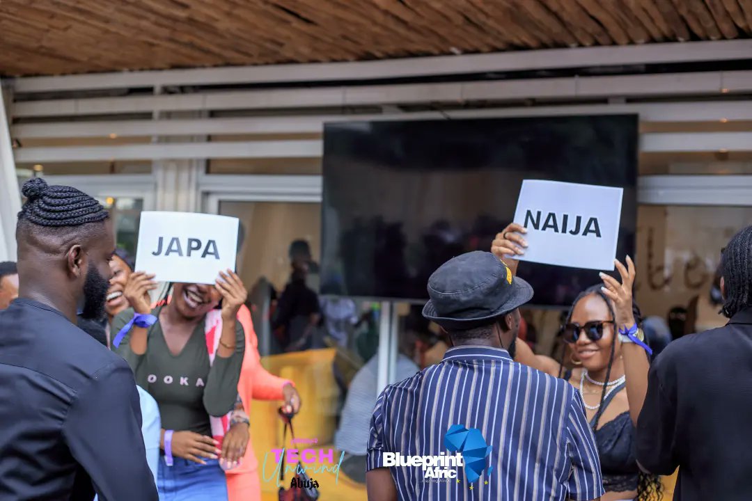 blueprintafric's tweet photo. The Abuja techies were asked to choose either...
Crocs or sneakers
Naija or Japa
Swipe to see which ones took the cake at the Tech Unwind @techunwindng
event.
#techunwind #techieevents https://t.co/aHz8VZgzFt
