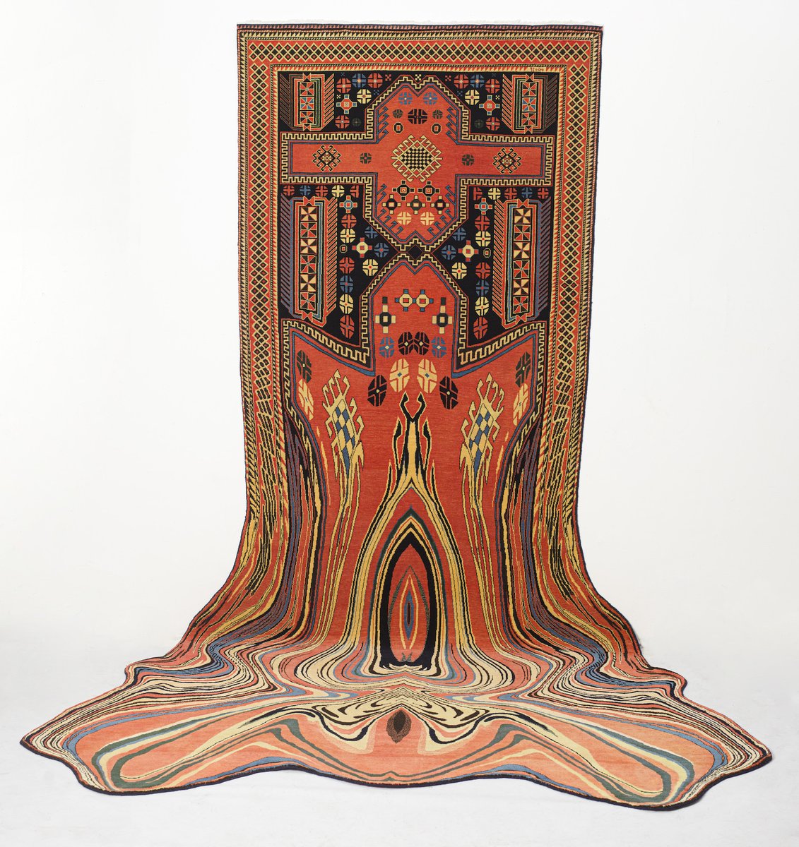 Almost forgot the insane glitch tapestry of <a href="/FaigAhmed/">Faig Ahmed</a>