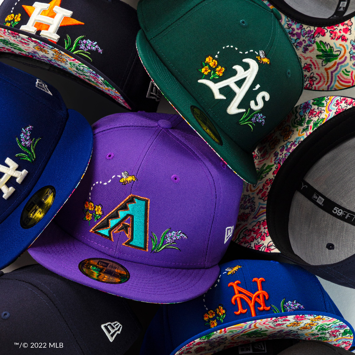mlb fitted hats with patches
