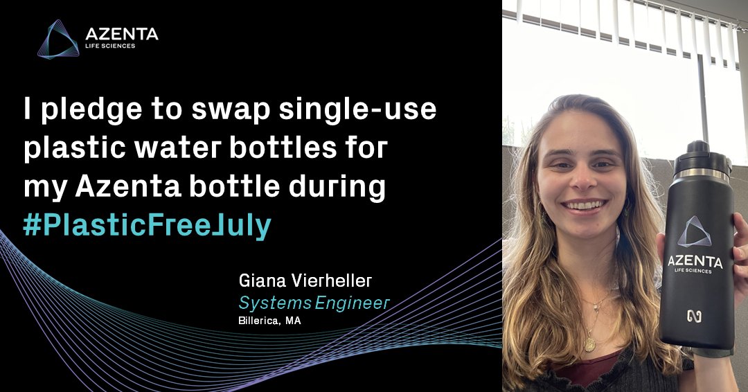 AzentaSciences's tweet image. How can we take steps to beat plastic pollution? Each of us can commit to one step, one change that collectively can make a huge difference. Our employees are taking the challenge – will you join us? hubs.ly/Q01X20S30 #SmallStepsBigDifference #PlasticFreeJuly