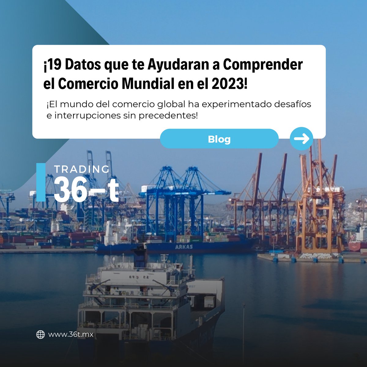36t_group's tweet photo. 🌎🚢 ¡19 Datos que te Ayudaran a Comprender el Comercio Mundial en el 2023!
.
▶️ ¡Te invitamos cordialmente a que puedas acceder a este #ContenidoEspecializado completo entrando a nuestro #Blog36t!
.
https://t.co/pYhFTZ3mZG https://t.co/PftnJJLFDM