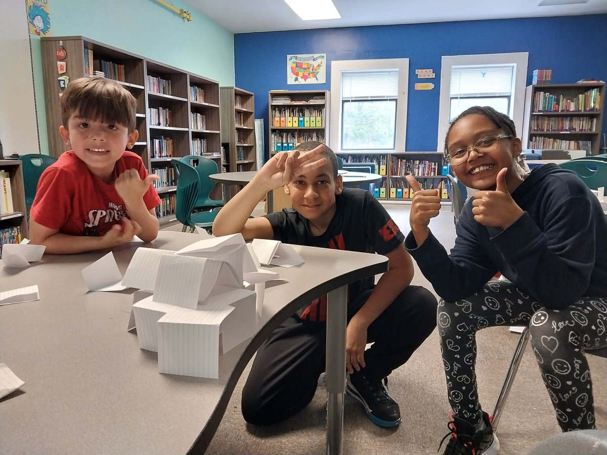 ArtsElementary's tweet photo. Our Summer Camps are off to a great start! Mrs. Russel's STEAM Campers were tasked with working as a whole group to see how tall a structure they could build using only index cards. Miss Gallo's Math Campers created Multiplication Flowers! https://t.co/irZ5rgr199