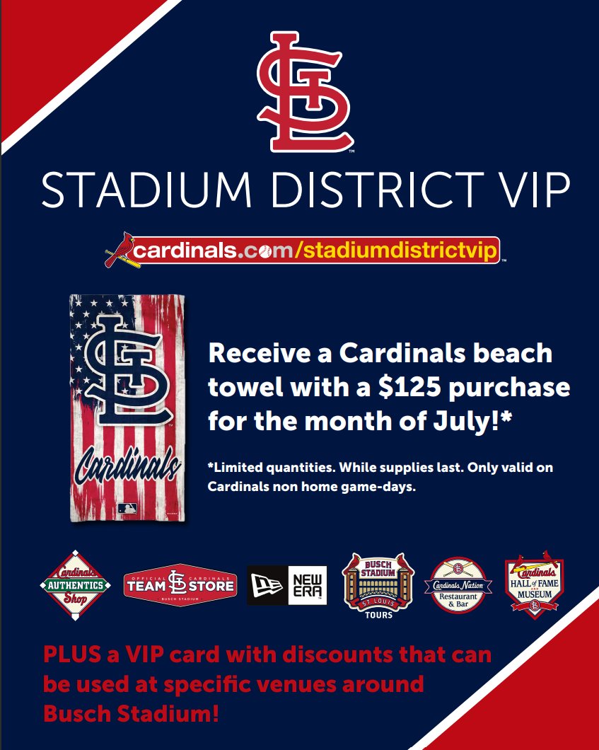 Cardinals Authentics on X: Become a Stadium District VIP this