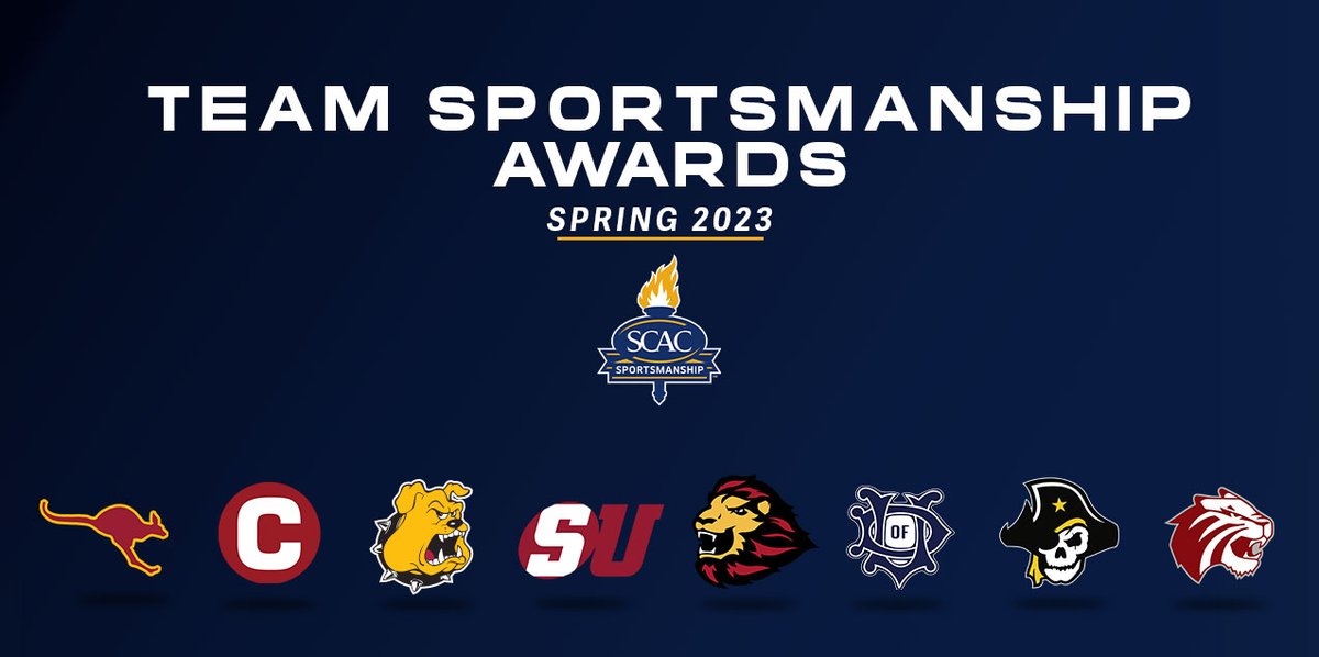 SCAC_Sports's tweet photo. SCAC Announces Team Sportsmanship Awards for Spring 2023 

📰 | https://t.co/vH0rUo63xy

#SCACPride https://t.co/x4vl3mt8ag