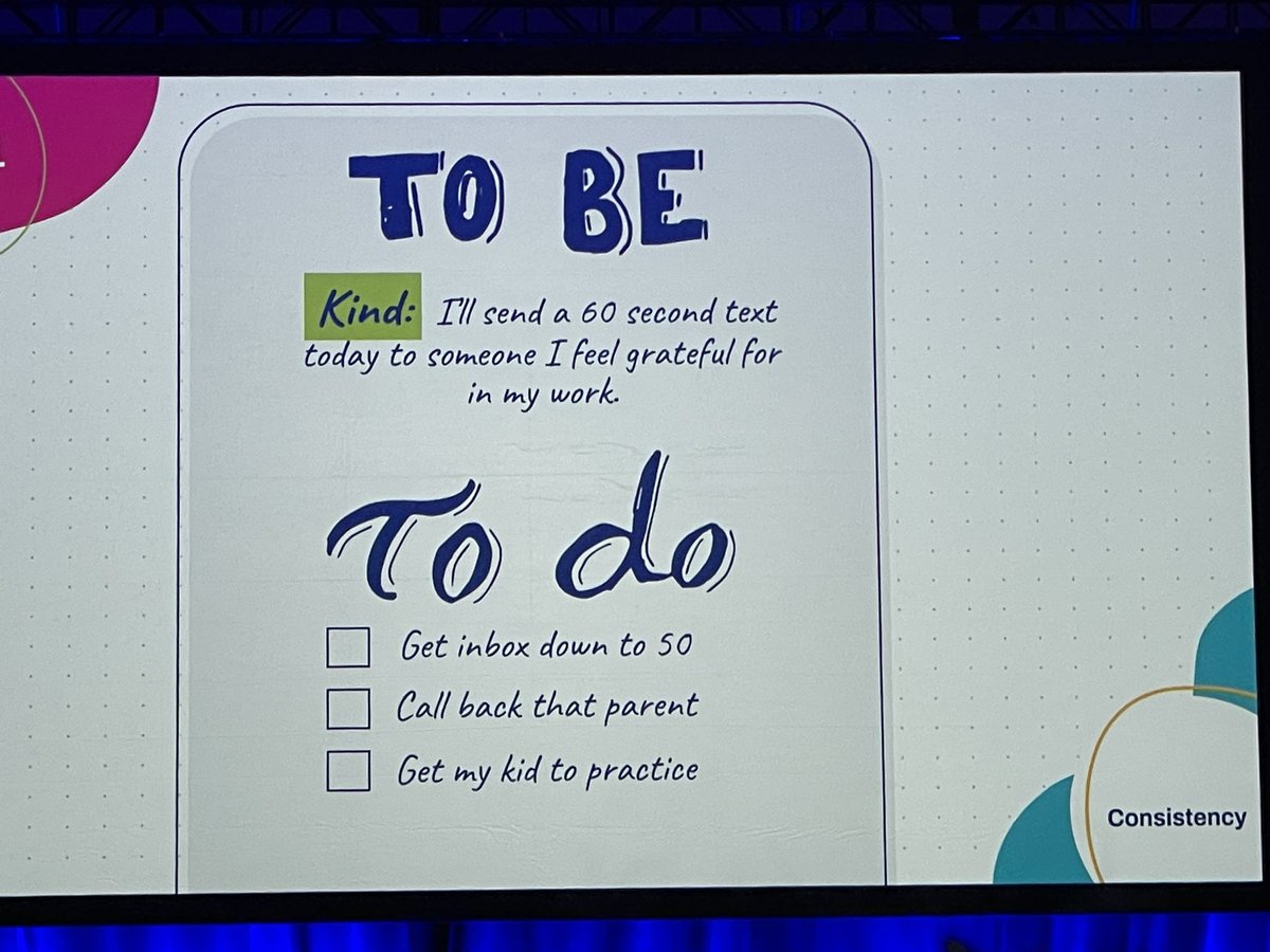 “It’s entirely possible to get everything done on the to-do list, and forget about our To Be list.” <a href="/houstonkraft/">Houston Kraft</a> <a href="/CharacterStrong/">CharacterStrong</a> 
#NAESP23