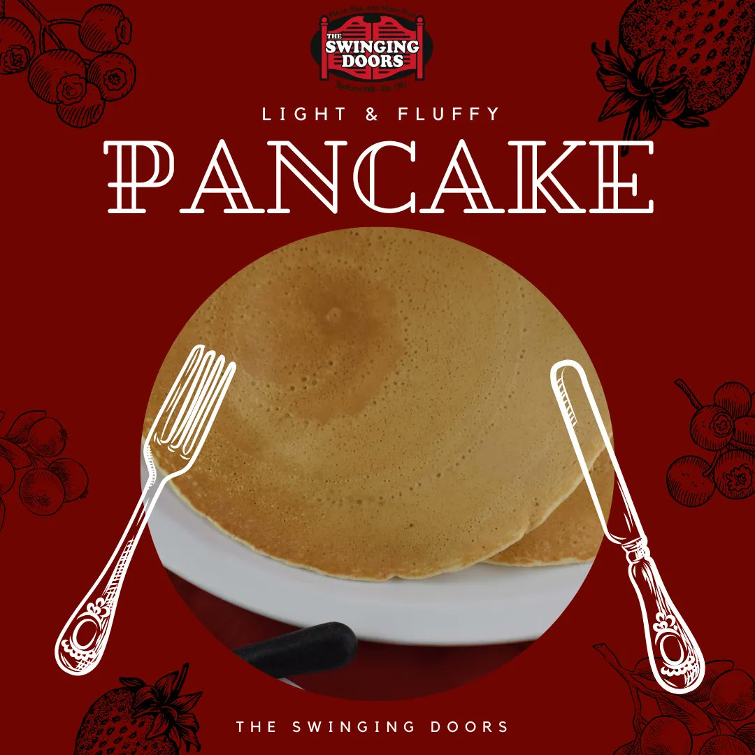 SwingingDoors1's tweet photo. Do you like to sleep in? We serve breakfast until 2pm every day! 🥞🍽️ #swingingdoorsspokane #swingingdoors #localrestaurant #supportlocal #familyowned #sportsbar #bar #greatfood #restaurant #delivery #barfood #sports #friendsarefamilyhere #spokanewa #spokanewashington #spokane https://t.co/L4inecxuYc