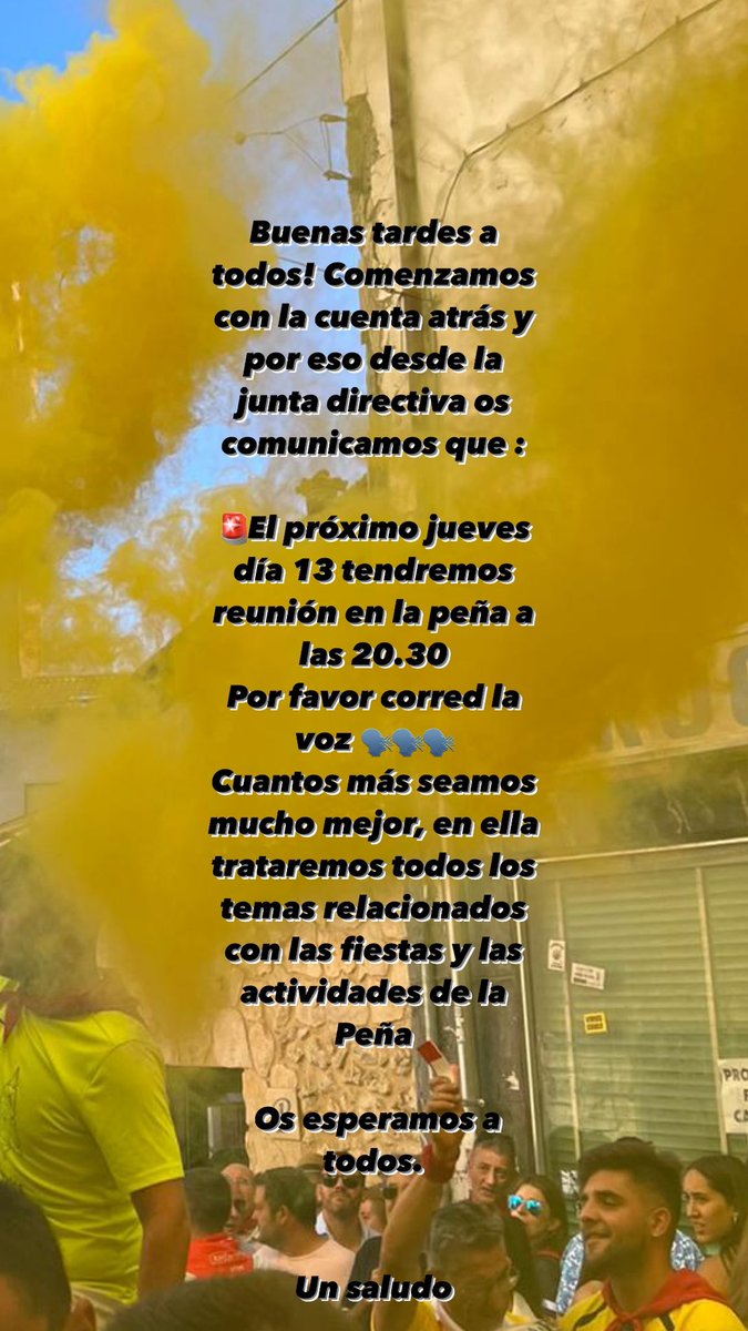 Os esperamos!! 

Comienza la cuenta atrás 💛