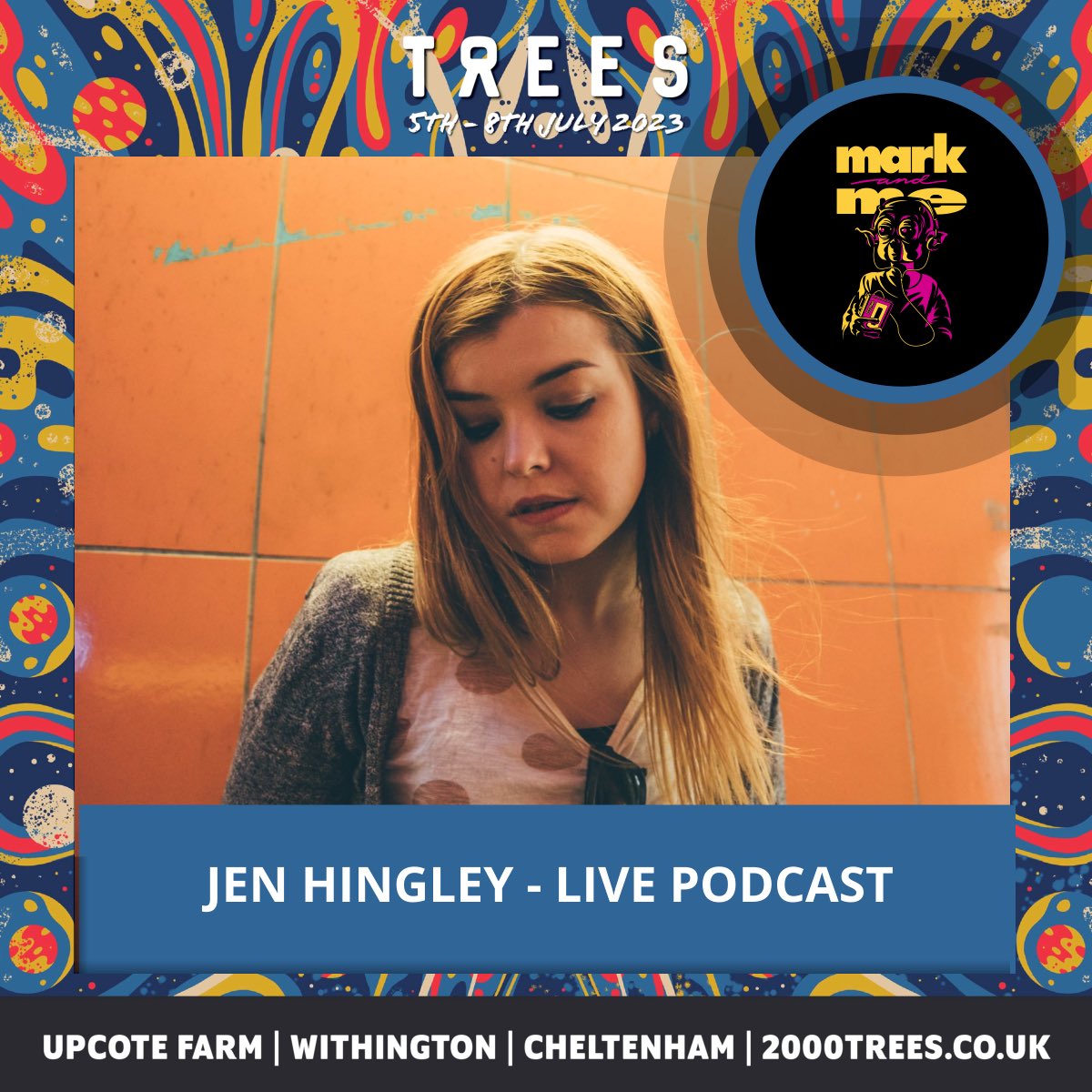 My @2000trees live podcast special with @jenhingley from @falseadv & @jamielenman is out now for you all to listen to! Listen to us talking all things music plus a special gameshow all recorded live. Available here linktr.ee/markandme #podcast #interview #2000trees