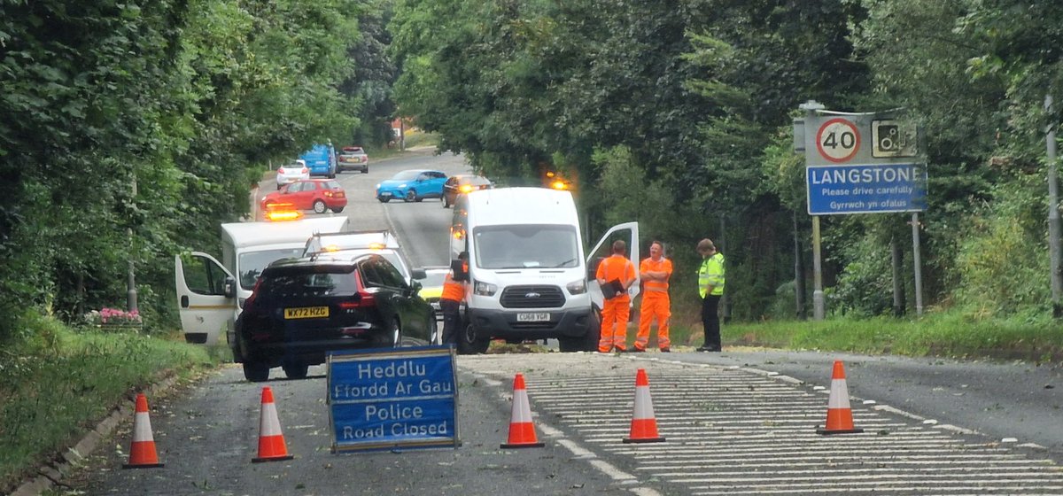 SWDroneCam's tweet photo. @southwalesargus Aftermath at 5pm https://t.co/DPoNln5Kcn