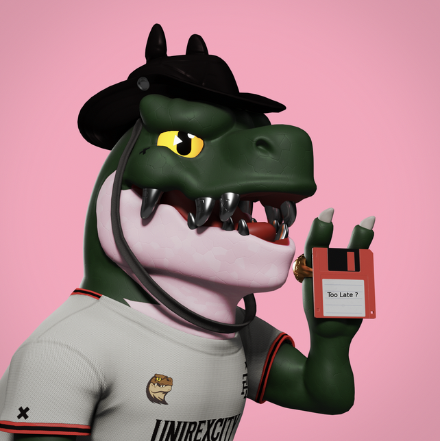 I can remember, one year ago, when I get this guy with the floppy. I choose to write "too late" because of my youth in that crazy #Web3 space... Now... I know that I was soooo early in fact ⬇︎⬇︎⬇︎⬇︎⬇︎⬇︎⬇︎⬇︎⬇︎⬇︎⬇︎⬇︎ #RexLenz 2/3