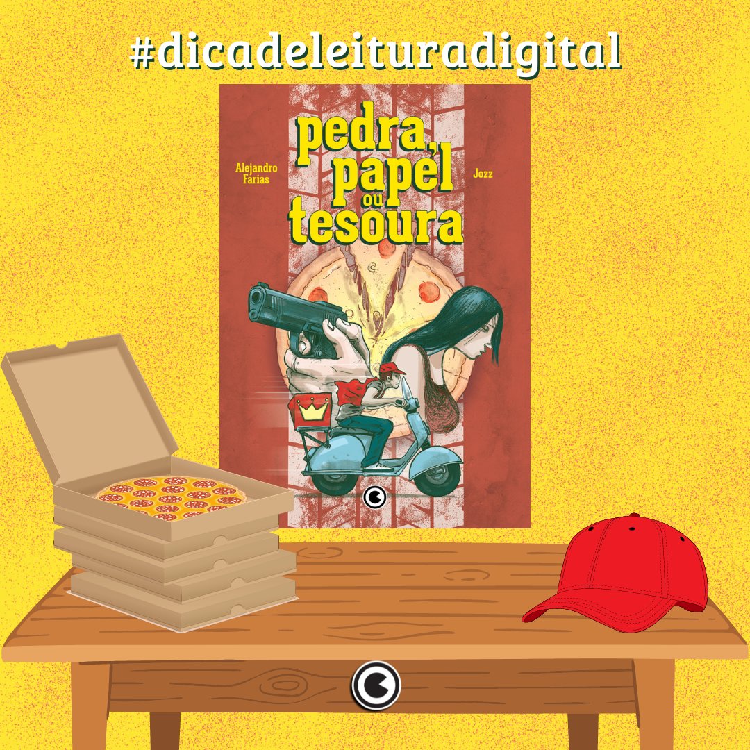 No dia da Pizza, não poderíamos esquecer dessa #dicadigital 🛵🍕

👉🏻 Conheça já em: amzn.to/3BNfy07

#dicadelivro #lendo #hqs #leiahq #quadrinhos #ConradEditora