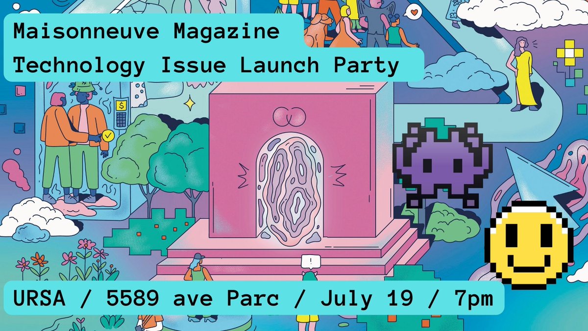 ✨Join us for Maisonneuve’s Summer Issue launch event! ✨

Featuring readings by <a href="/alex_icon/">a m</a>, <a href="/rosielongdecter/">una rose</a>, <a href="/chund3r/">katia</a>, and others. 

fb.me/e/30bjc0p0F