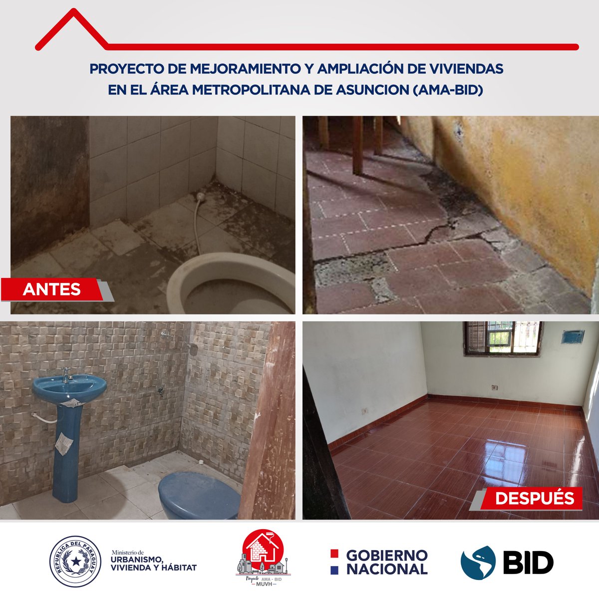 muvhpy's tweet photo. ✅“Gracias a este proyecto cambió mi espíritu, mi autoestima, y puedo recibir a la gente en mi casa, que es mi orgullo”.
🤗Cuenta Gladys Ríos, beneficiaria de #AMABID, quien vive con su hijo en el barrio San Luis de MRA.
👉🏻Testimonio completo 🔗https://t.co/PkbLETkGAI https://t.co/gUfpp7JQN1