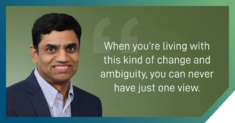 ExCoLeadership's tweet photo. “I’ve never been someone who had a fixed view of things. When you’re living with this kind of change and ambiguity, you can never have just one view.”
@kshankar21, Group Head of HR at @Infosys, in #StrategicCHRO interview w @AdamBBryant
#Ambiguity #Change #HR #CHRO