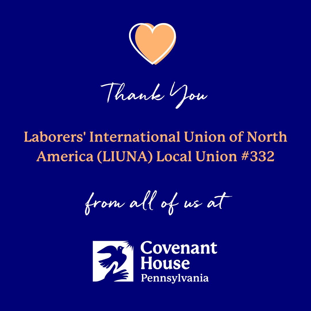 🙏 Huge shoutout and heartfelt thanks to <a href="/LECETPhilly5/">LECET Philly 5county</a>  -The Laborers' International Union of North America Local Union #332 for their generous donation of $5000 to support young people overcoming homelessness at CHPA! Together, we are building a better tomorrow, today! 🏠💙
