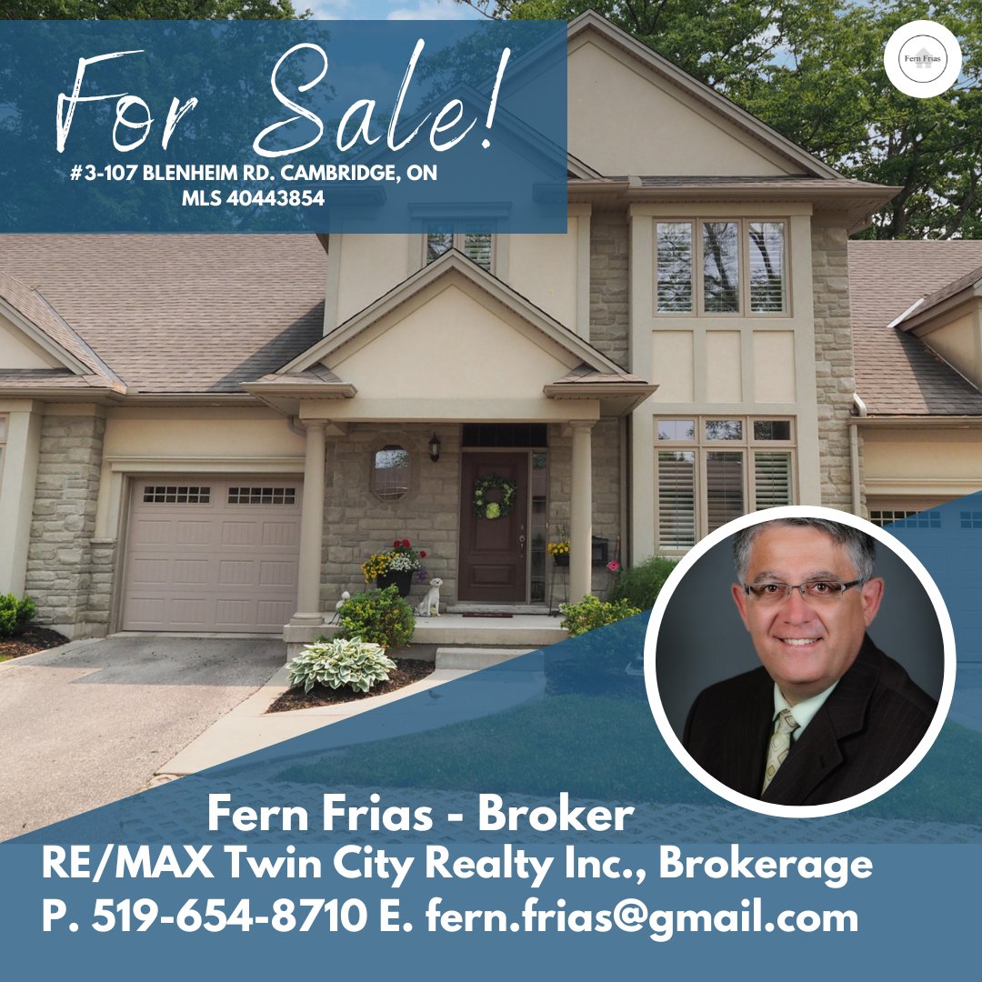 fernfrias's tweet photo. NEW LISTING! #Cambridge #Ontario #Westgalt https://t.co/cGPMlLr496