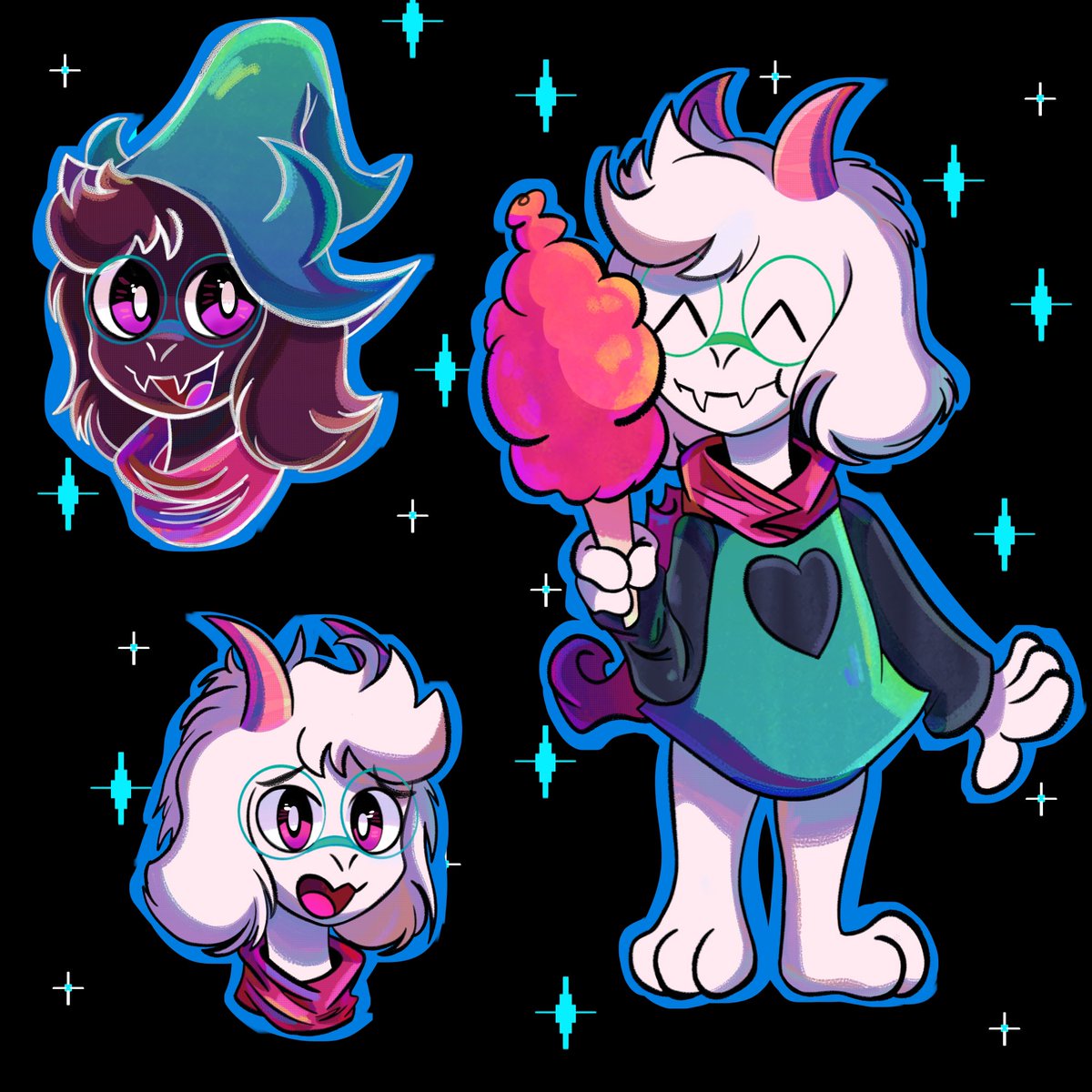 Decided to doodle ralsei deltarune cause he’s best boi