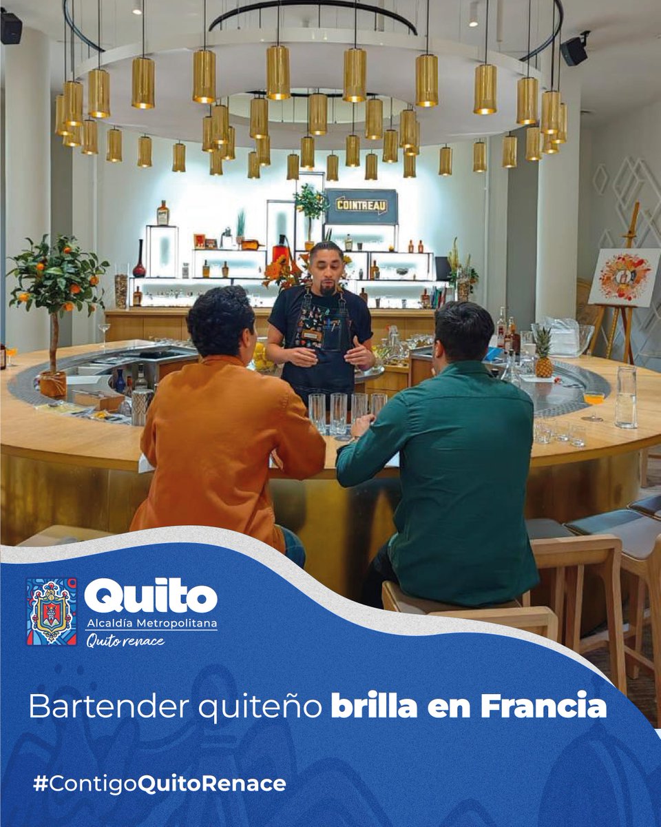 EPMQuitoTurismo's tweet photo. 📰 #Boletín | Marco Antonio Trujillo participa en el evento Cointreau Latam &amp; Caribbean Competition, que se realiza en Angers

🔗 Lee la nota en ➡️https://t.co/hEQiPzR2Ch

 #QuitoRenace https://t.co/qTU61mewlM