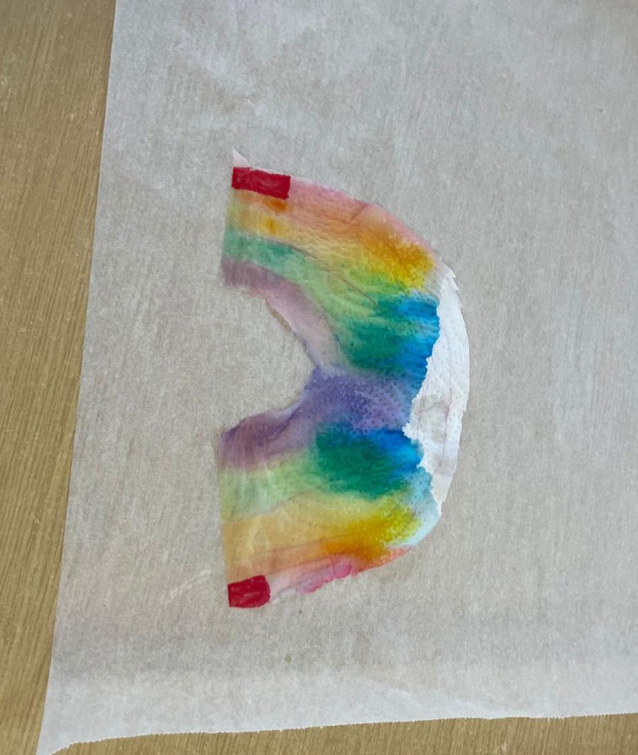 Our older cadets are on the water, racing towards their final qualification tonight, while our junior cadets are doing STEM activities - colouring the bottom of paper towels and dipping them in water to make the colours meet!