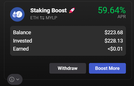 Zoobbidda's tweet image. I don't understand.
I put some ETH in the Staking Boost, but not in staking in Lido.
I still have the same thing since 1 week.
It is like if I earned nothing...