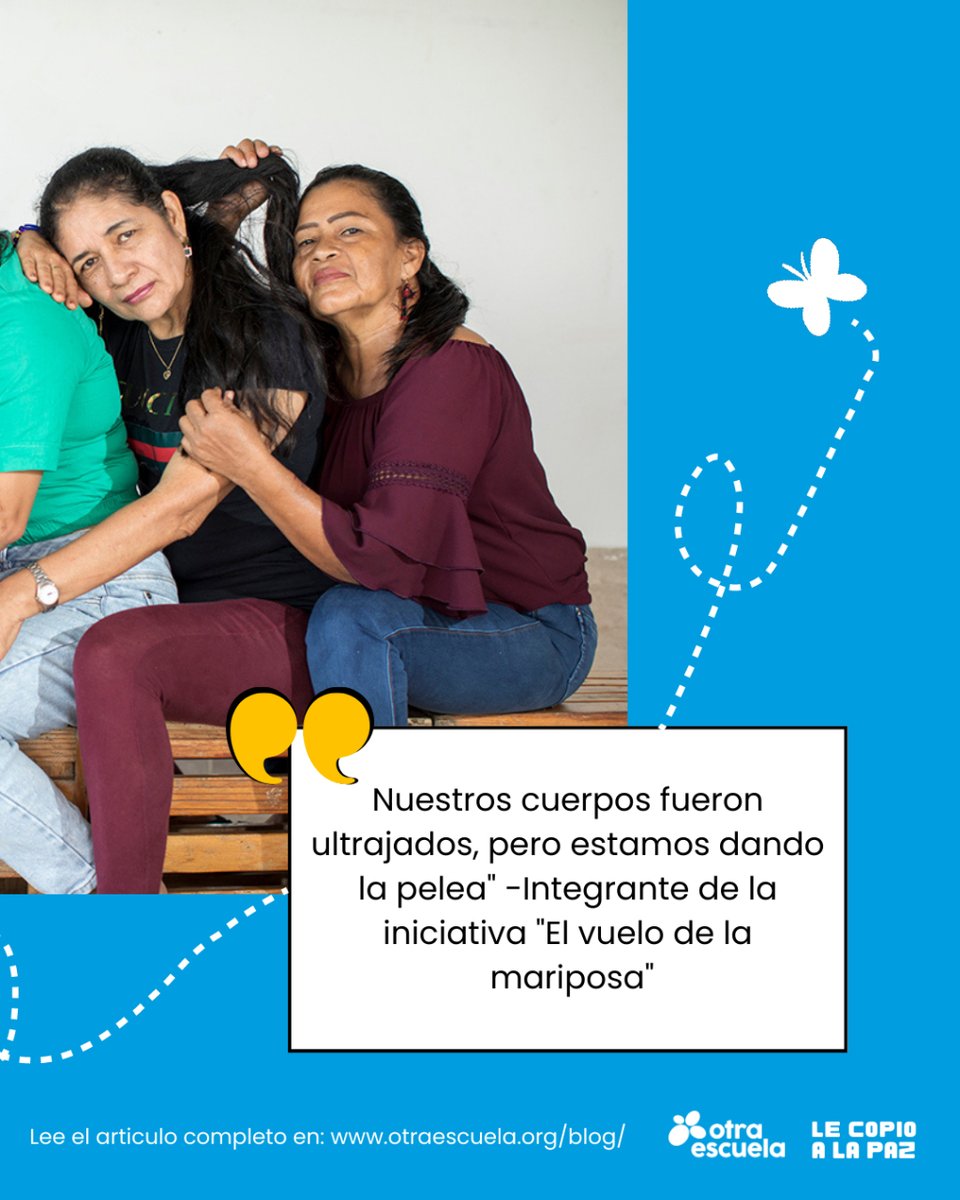 Otra_Escuela's tweet photo. 🦋 Teatro: Mujeres víctimas del conflicto armado vuelan con alas de mariposa. 
Puedes leer el articulo completo en nuestro blog: https://t.co/9qhMnGwnxI

#Mujeres #mujeresconstructurasdepaz #teatro #construccióndepaz #colombia https://t.co/M0GAxjjPAs