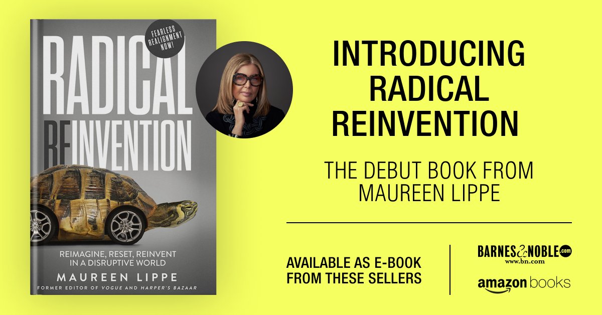 12Note_Agency's tweet photo. Maureen Lippe debuts her new book, Radical Reinvention, the personal and professional journey of self-discovery after being forced to reimagine, reset, and reinvent after losing her beloved husband to COVID-19 and having to transform and grow her company. https://t.co/2kmnola6pX https://t.co/ifLKfhuNb5