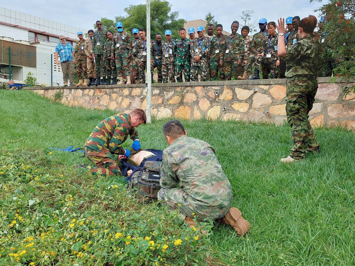 UN_OpSupport's tweet photo. 2023 1st Field Medical Assistants Course (#UNFMAC) concluded last Wednesday in Entebbe, Uganda 🇺🇬 28 trainees enhanced their @UNPeacekeeping field medical skills + 7 instructors were certified as Head Trainers and will be welcomed back to guide future training. Congrats to all 🎉 https://t.co/4oJ70GXvYO