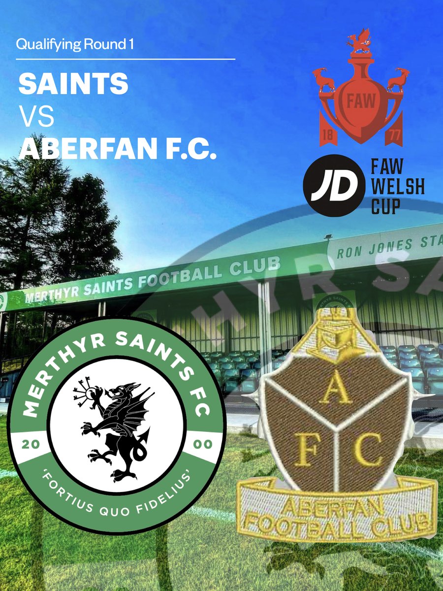 We host @AberfanFC in the #JDWelshCup.
#MonTheSaints