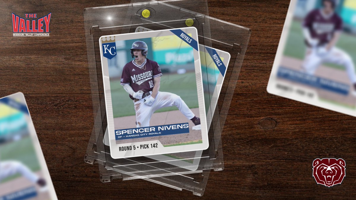 DRAFTED‼️

Spencer Nivens of @MSUBearBaseball has been selected by the <a href="/Royals/">Kansas City Royals</a> in the 5th Round, 142nd overall, of the 2023 <a href="/MLBDraft/">MLB Draft</a>

#TheValleyRunsDeep #MLBDraft23
