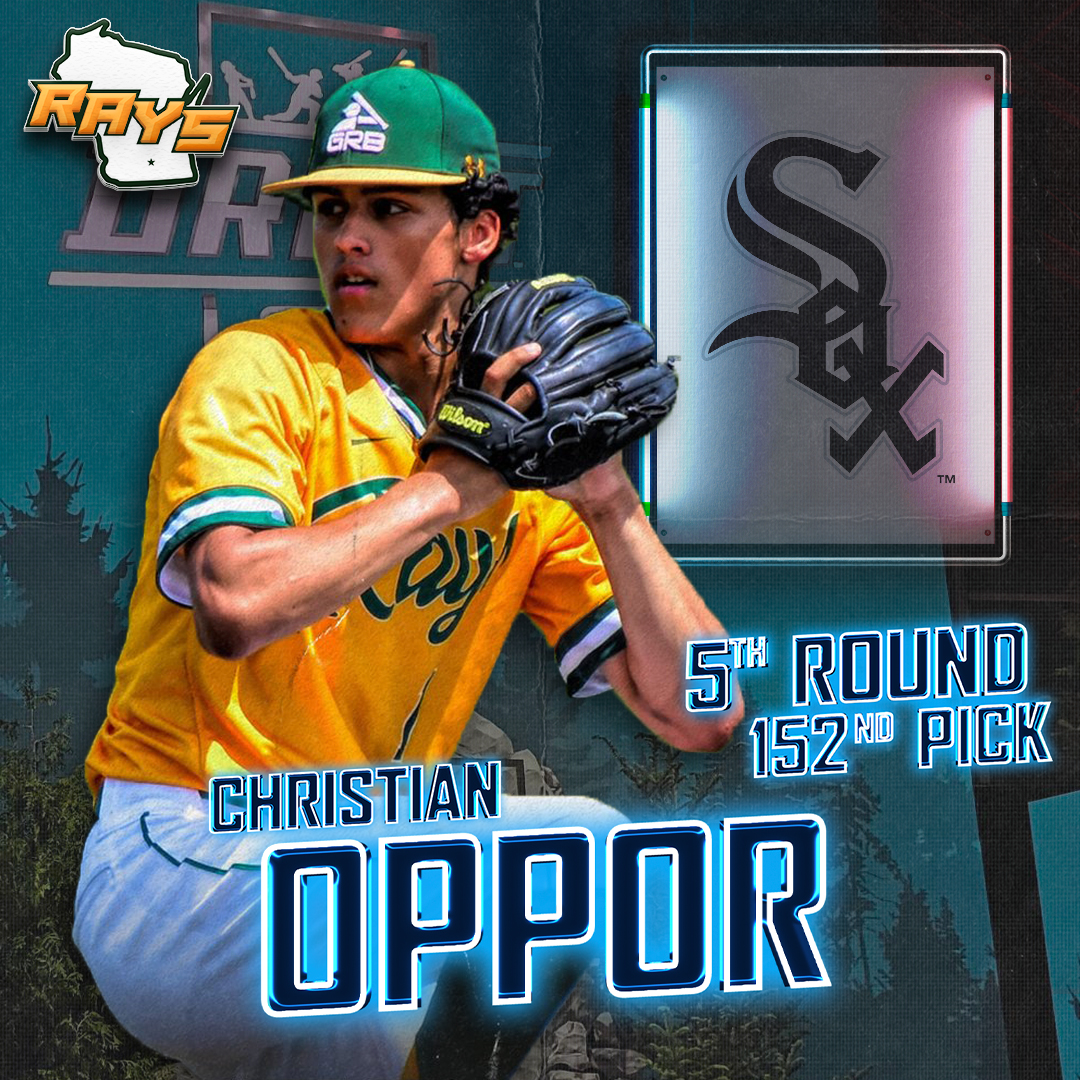GRBRays's tweet photo. 𝐑𝐨𝐮𝐧𝐝 𝟓, 𝐏𝐢𝐜𝐤 𝟏𝟓𝟐

Rays alum LHP @Christian_oppor has been selected by the @whitesox! Congrats, Christian!

#RaysYourGame | #ProRays |  #MLBDraft https://t.co/47jNES9M3D