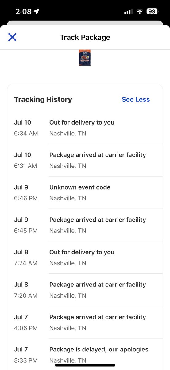 Ordered <a href="/Chewy/">Chewy</a>, shipped via <a href="/FedEx/">FedEx</a>, on a truck 7/7/2023. “On the truck” but no show. Today 7/10/2023 due by 1:30 pm but now by end of day. No luck getting a person <a href="/FedExHelp/">FedEx Help</a>. Chewy rep says it’s lost so they will ship a new one. Not OK <a href="/FedEx/">FedEx</a>, my dogs R hungry!