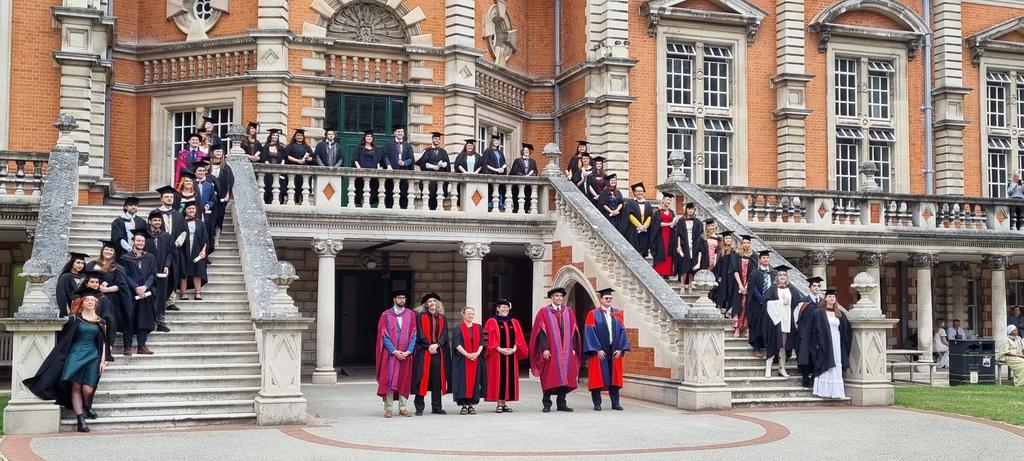 ChrisKremmydas's tweet photo. Such a joy to be part of the #graduation ceremony of these wonderful students, the Class of '23! We are proud of you all and of all the amazing things you are going to achieve. Go out and be peacemakers and change-makers!  #ClassicsTwitter @ClassicsRHUL https://t.co/AqM1FFJ2n2