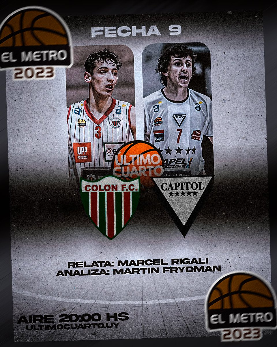 😎 ¡Lunes de 𝗠𝗘𝗧𝗥𝗢!

🔊 ¡Un compañero en cada cancha!

🎙️ ¡Vivila en Último Cuarto!

📲 ultimocuarto.uy